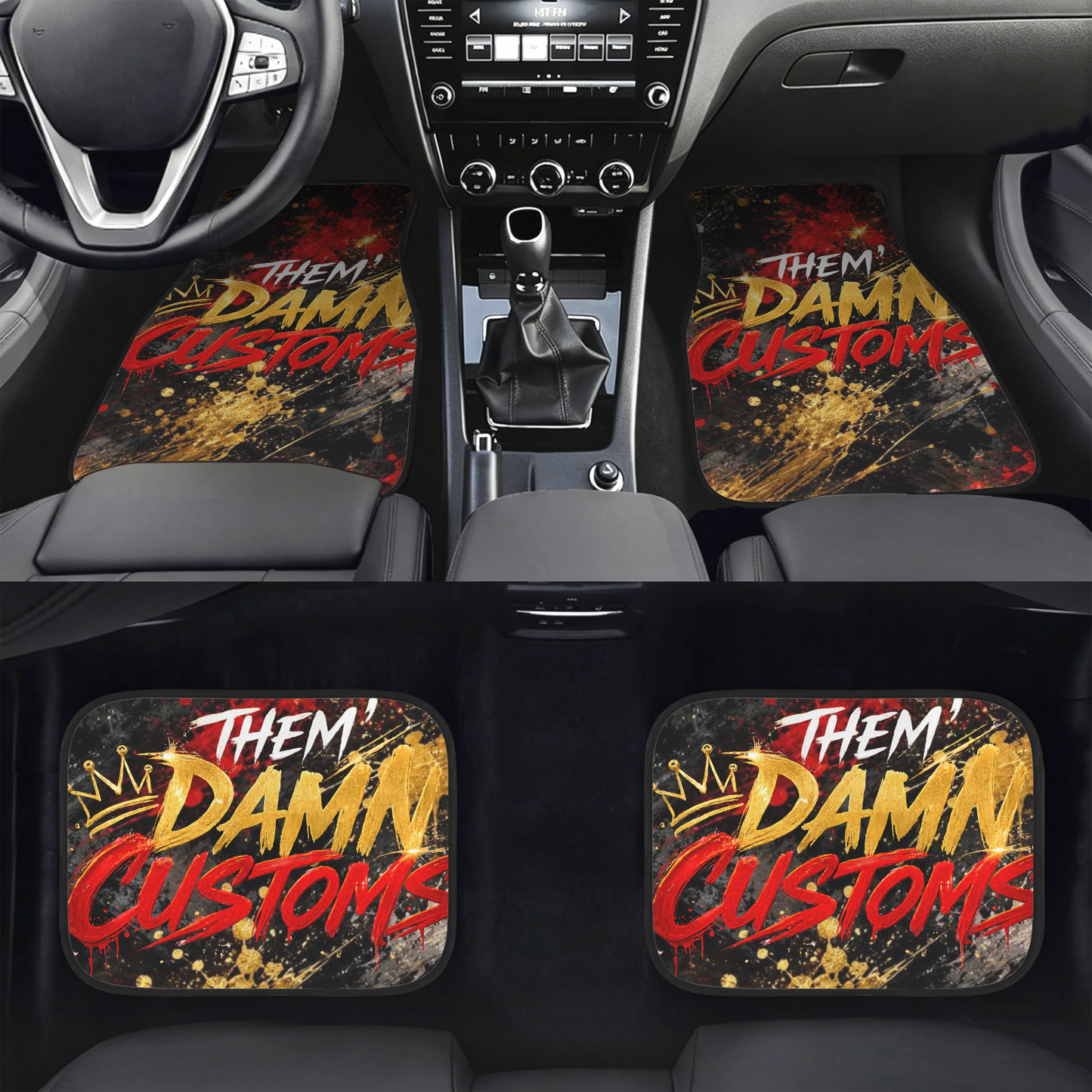 Custom 4-Piece Car Floor Mats