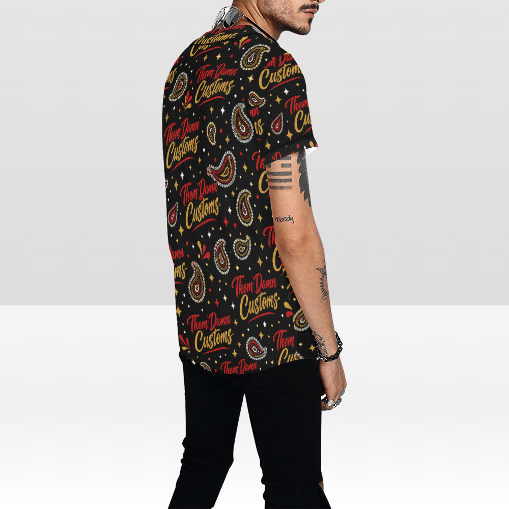 Men's All Over Print Baseball Jersey