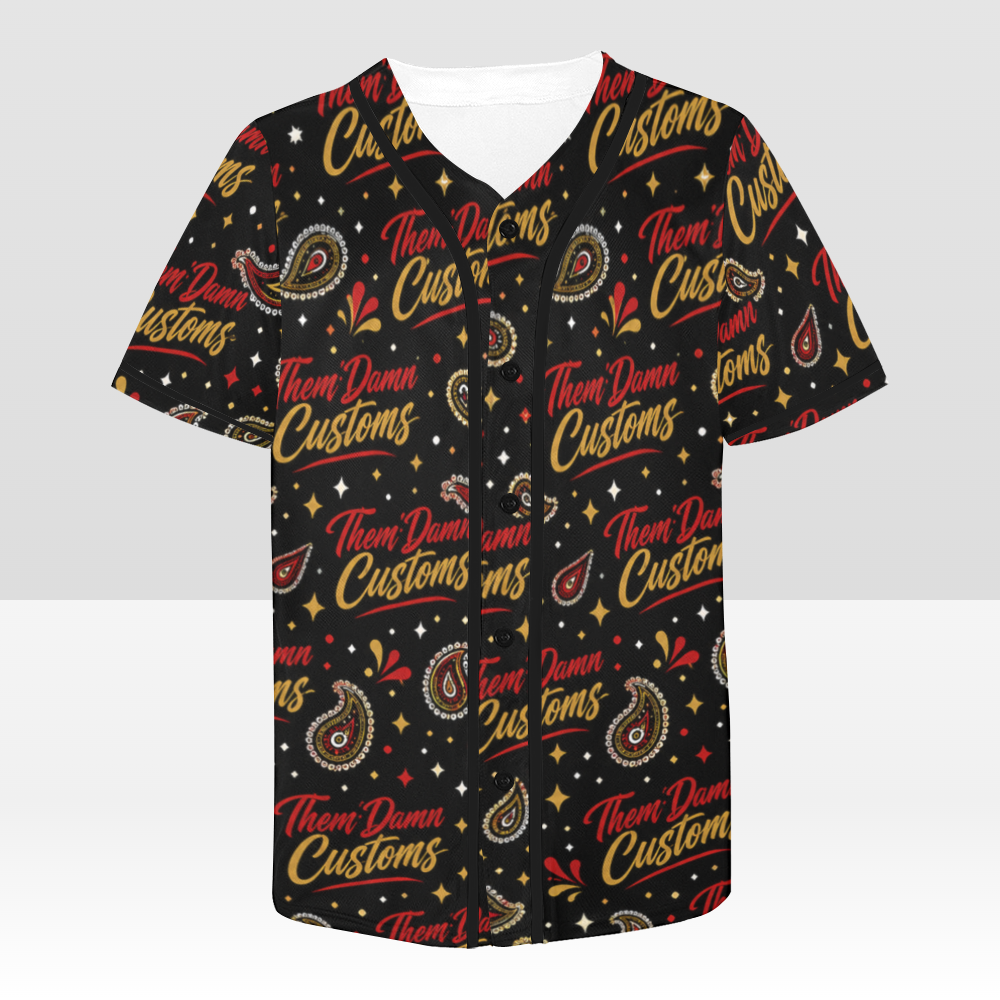 Men's All Over Print Baseball Jersey