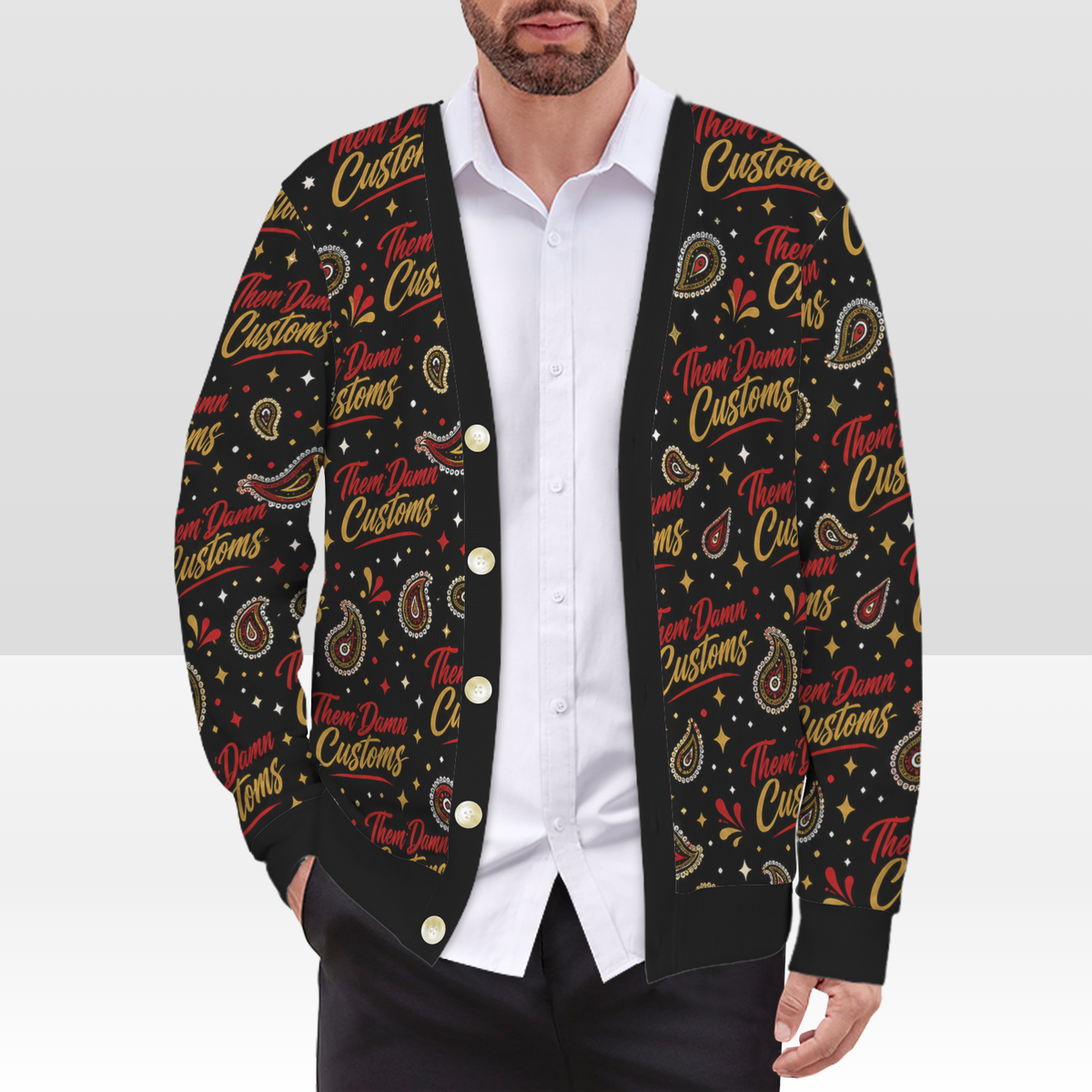 Men's Ribbed Cardigan