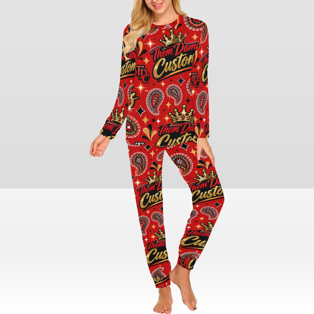 Women's All Over Print Pajama Set