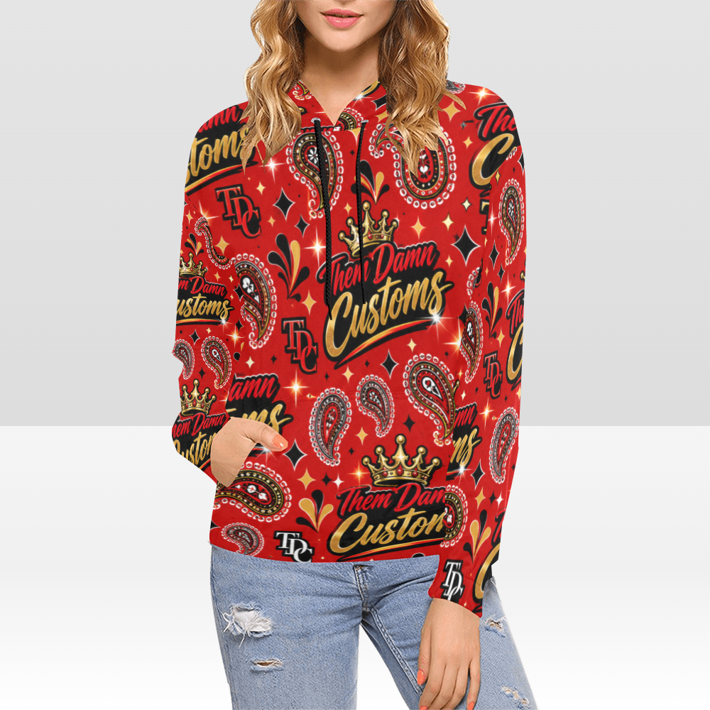 Women's All Over Print Hoodie