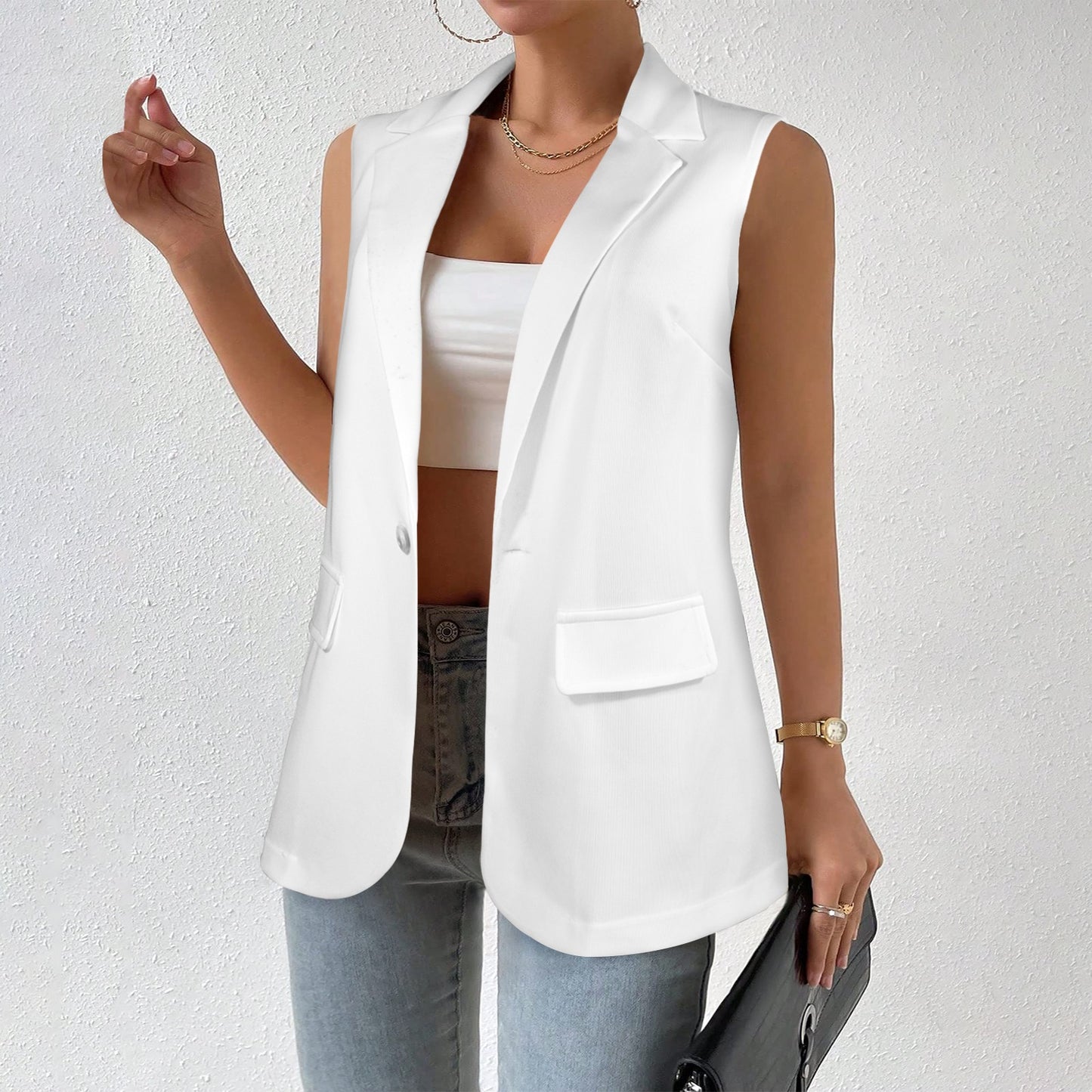 Women's Sleeveless Blazer
