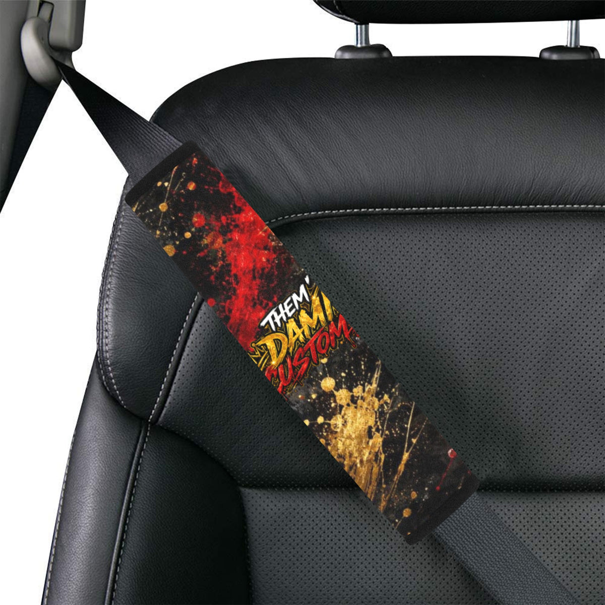 Custom Car Seat Belt Cover 7''x12.6'' (Pack of 2)