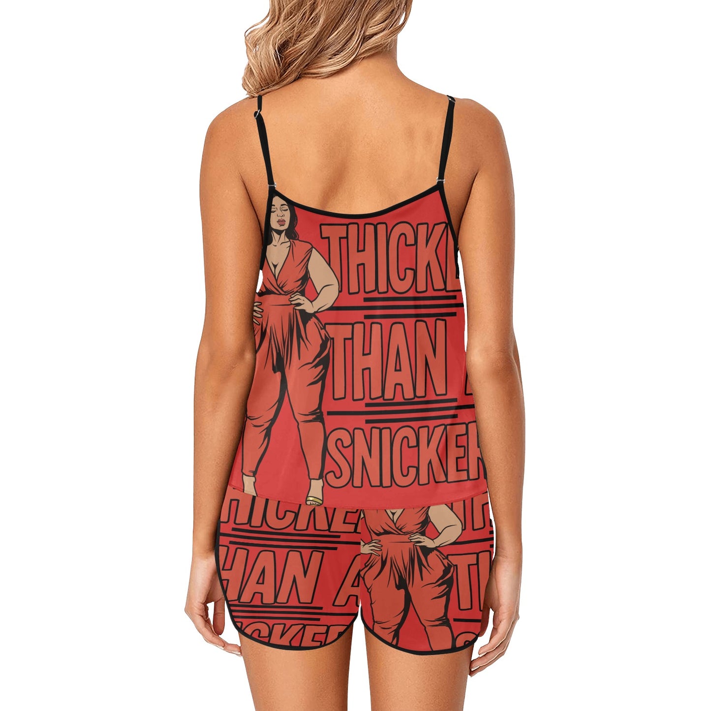 Women's Spaghetti Strap Short Pajama Set