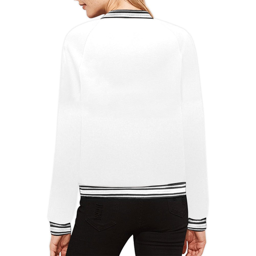 All Over Print Bomber Jacket for Women