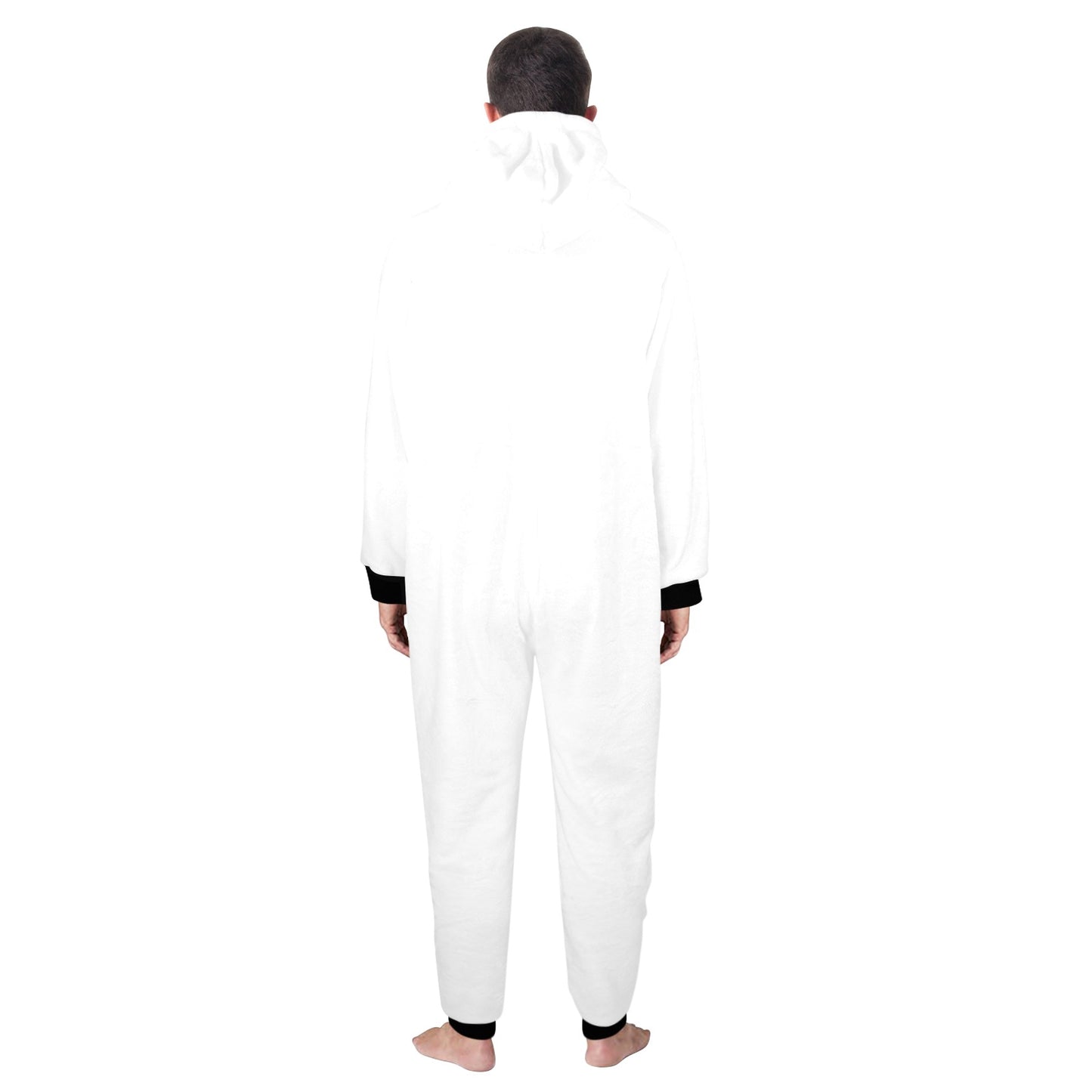 Unisex One-Piece Zip Up Hooded Pajamas