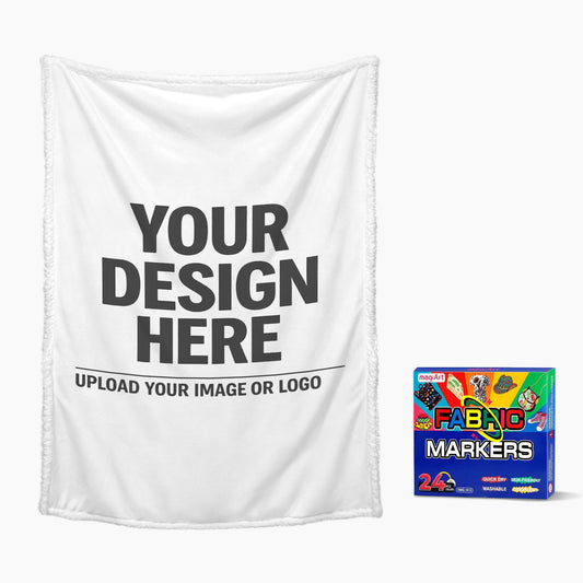 Doodle Blanket 100×150cm (24-Color Markers)