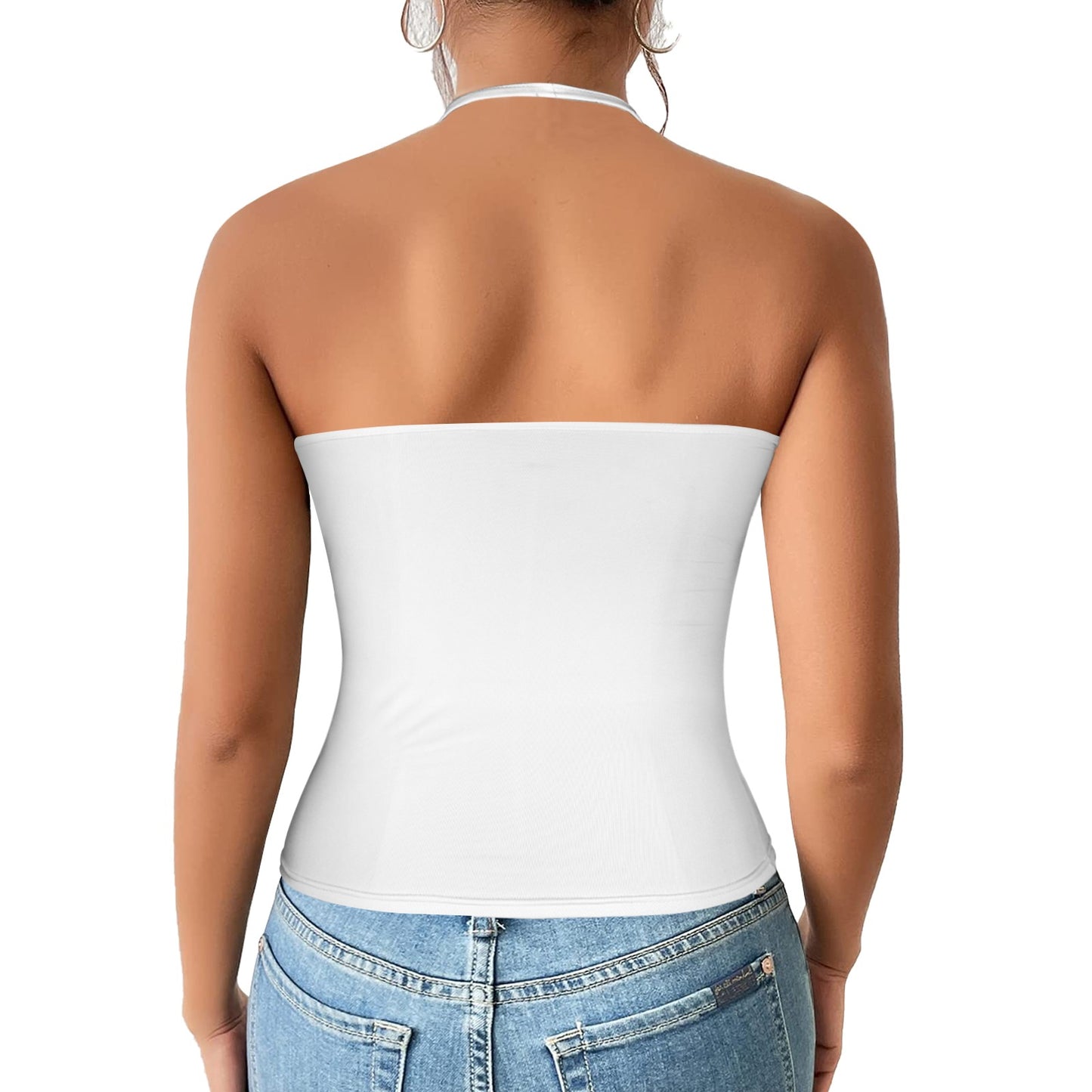 Women's V-Neck Halter Top