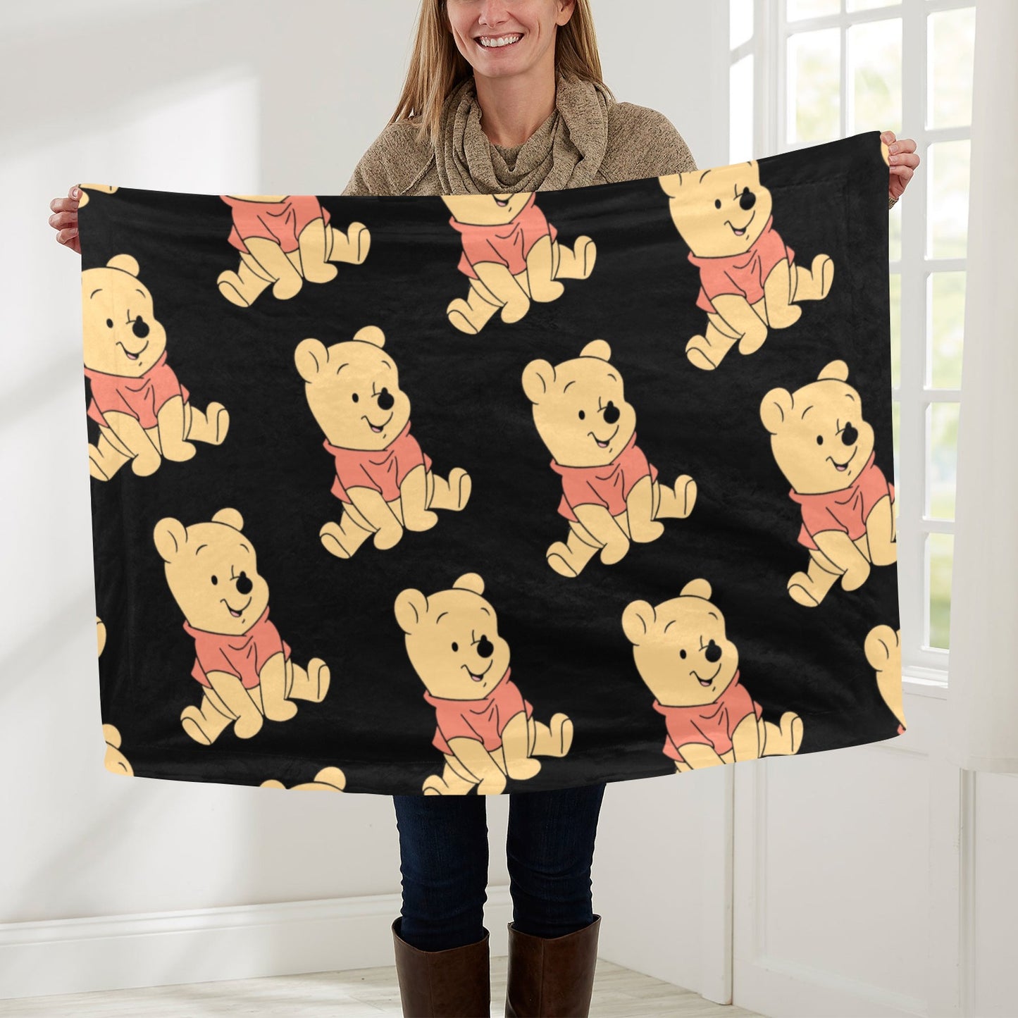 Baby Blanket 30"x40" All Over Print (Custom) Winnie the Pooh