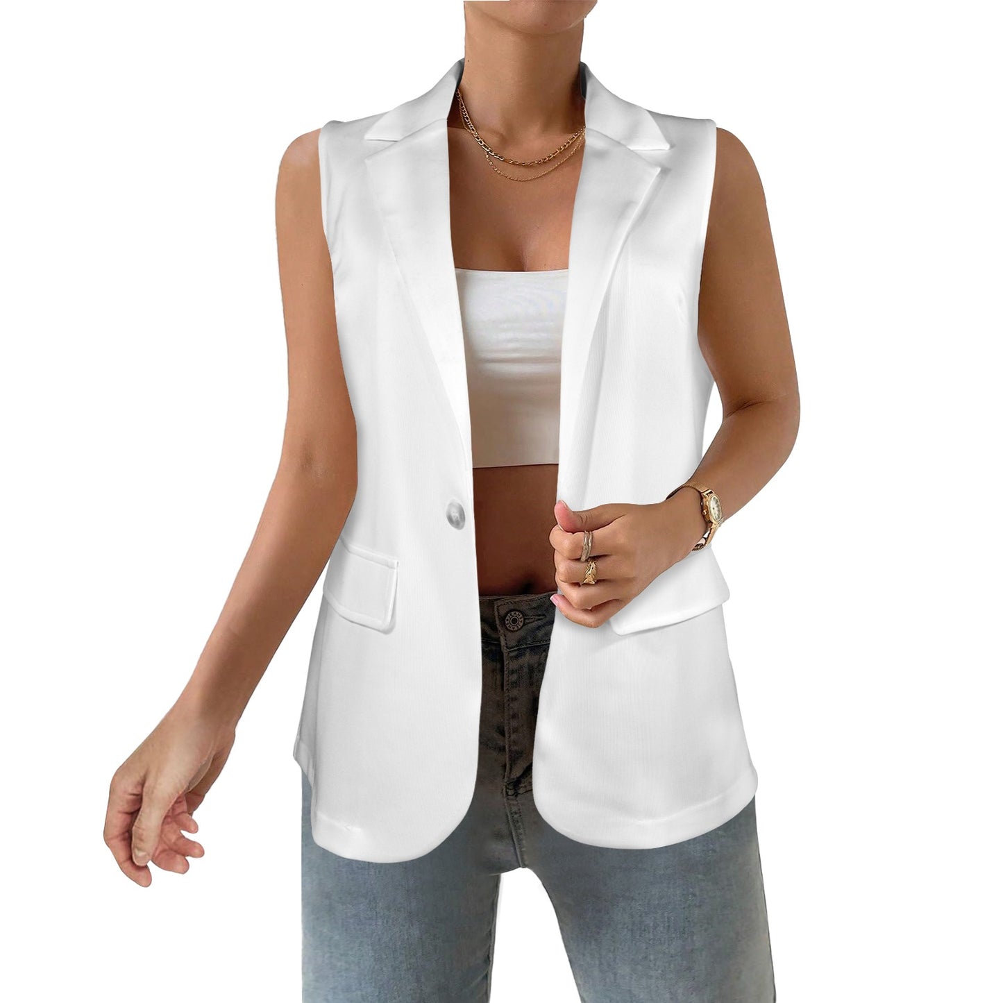 Women's Sleeveless Blazer