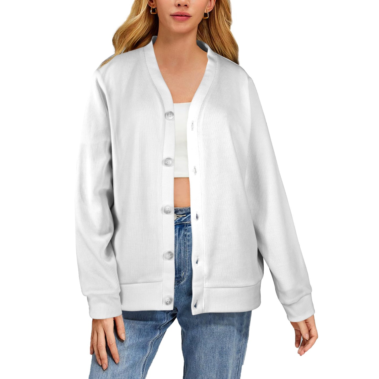 Women's Ribbed Cardigan