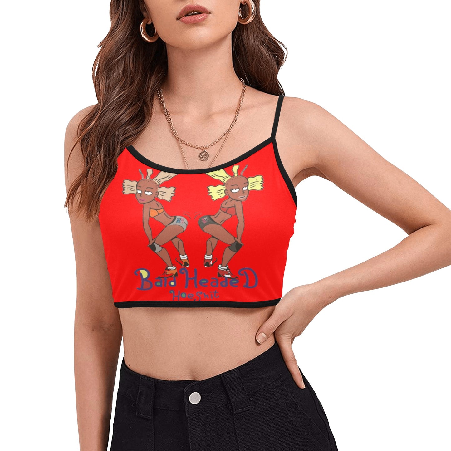 Women's Spaghetti Strap Crop Top (custom)