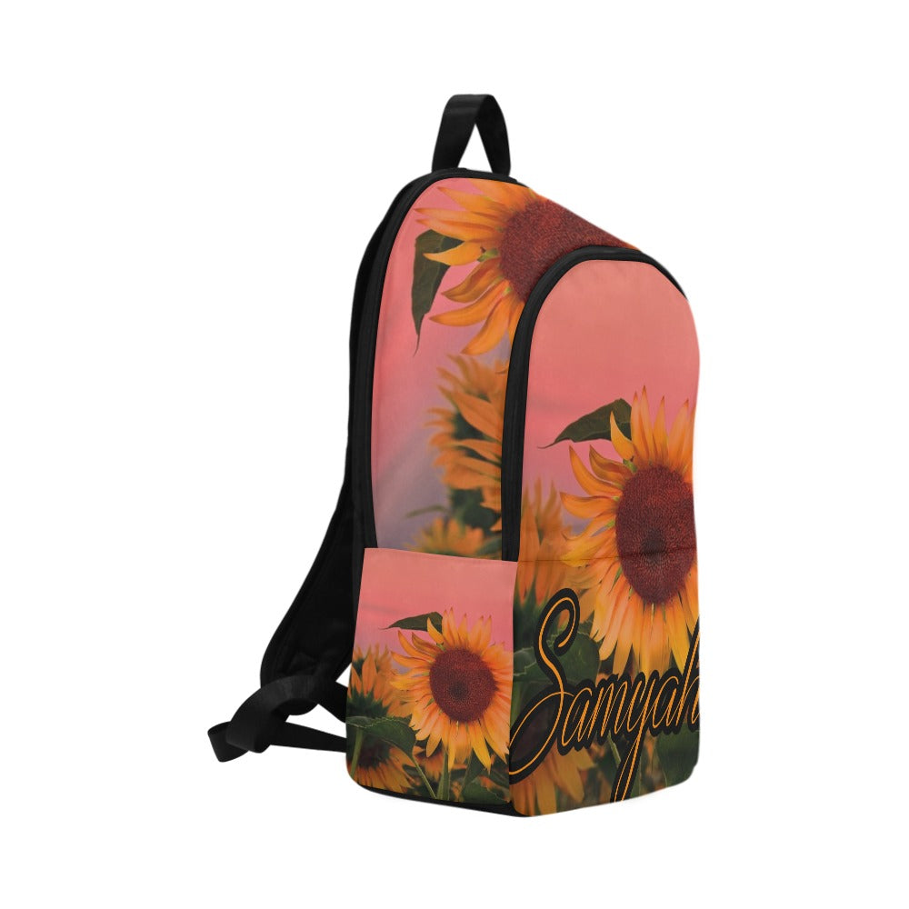 Fabric Backpack for Adult (Sunflowers)