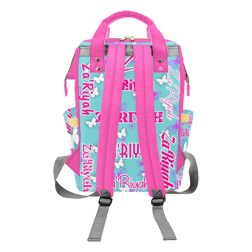 Multi-Function Diaper Backpack/Diaper Bag (All Over Print)