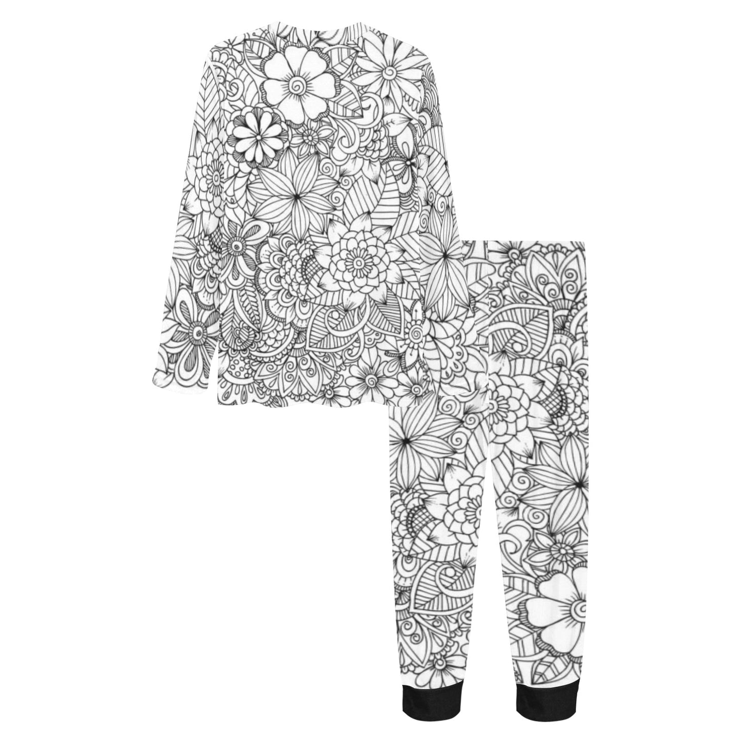 Women's All Over Print Color-On Pajama Set