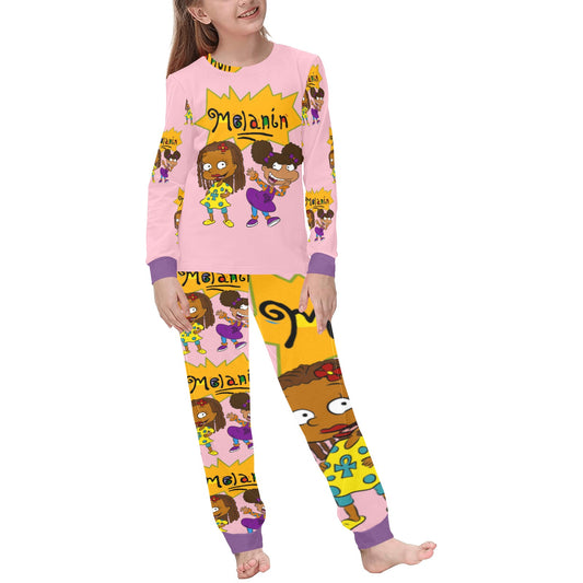 Kids' All Over Print Pajama Set