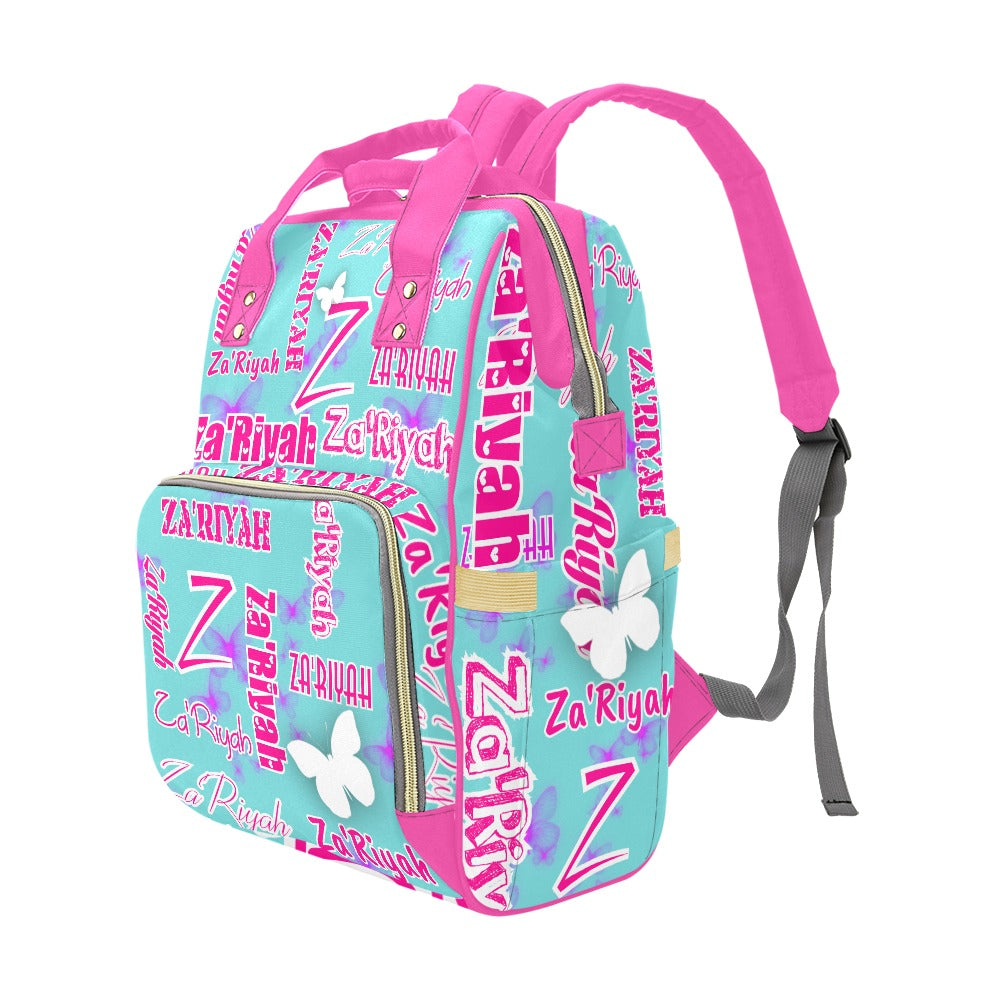 Multi-Function Diaper Backpack/Diaper Bag (All Over Print)