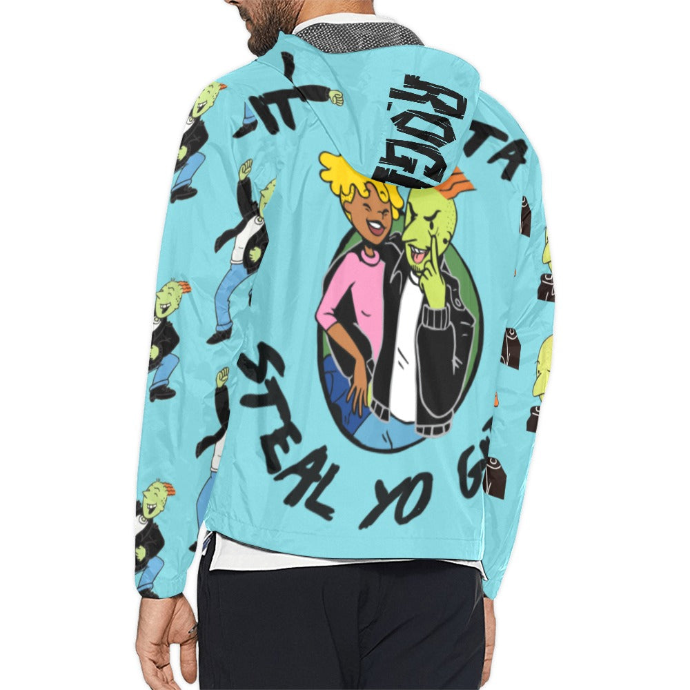 Unisex All Over Print Windbreaker (Roger-Doug-Mista Steal Yo Girl-80s/90s Baby)